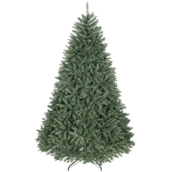 Sapin de Noël artificiel 210 cm, arbre de Noël réaliste avec 2641 pointes de branche articulée, support en métal, vert - Image 1