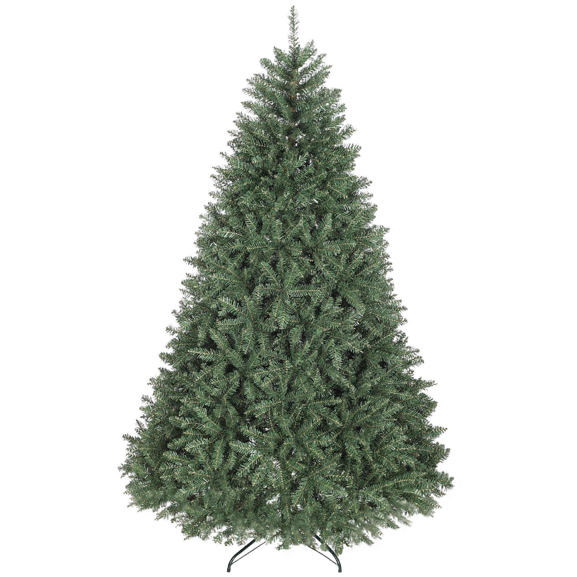 Sapin de Noël artificiel 210 cm, arbre de Noël réaliste avec 2641 pointes de branche articulée, support en métal, vert
