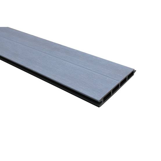 Kit complet extension clôture composite coextrudé 1,50 L x 1,80 H (lames réversibles) - Gris anthracite/Gris clair, H 180 cm, L 150 cm - Image 2