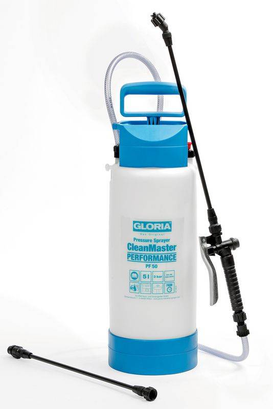 Gloria - Pulvérisateur à pression CleanMaster PERFORMANCE PF 50, détergents acides et alcalins - 5L Gloria - Image 1