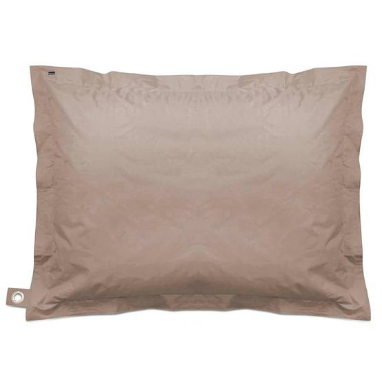 Oviala - Pouf de jardin en polyester taupe 180x145 cm Solys - Oviala - Image 2