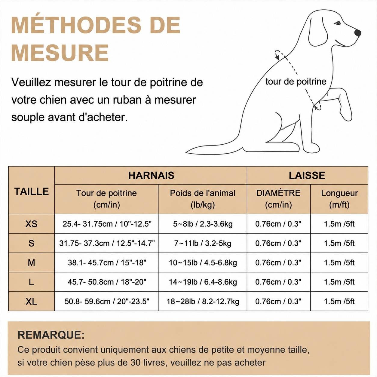 Ensemble Harnais et Laisse pour Chien Réfléchissant Respirant Rembourré Anti Traction - Image 7
