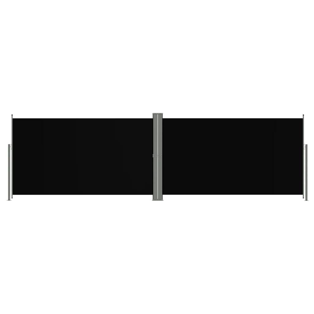 Helloshop26 - Auvent latéral rétractable 180 x 600 cm noir - Imagen 1
