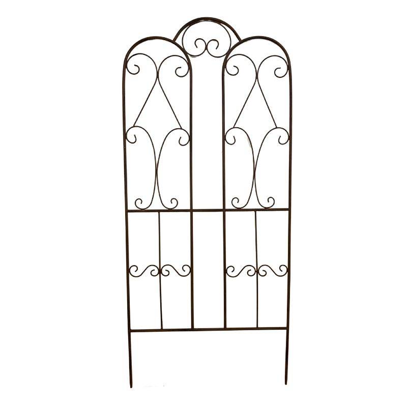 La Grande Prairie - Treillage jardin fer Cathédrale 50x110cm - Image 1