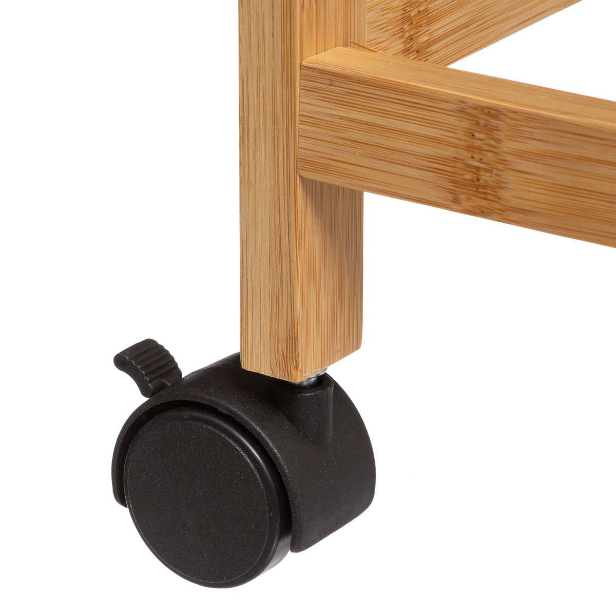 Importdistrib - Desserte étroite 3 niveaux "Black bambou" - 5five - Imagen 3