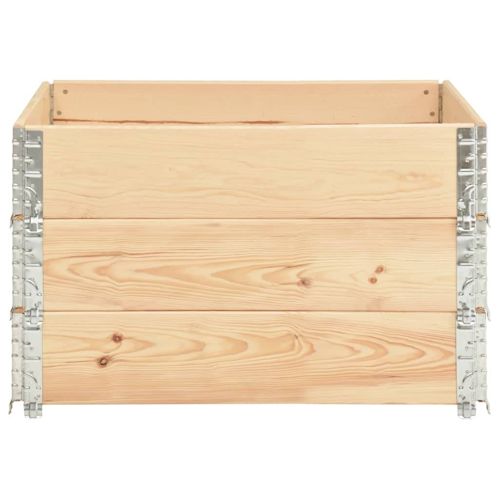 Helloshop26 - Jardinières surélevées 3 pièces 100 x 100 cm bois de pin solide - Image 2