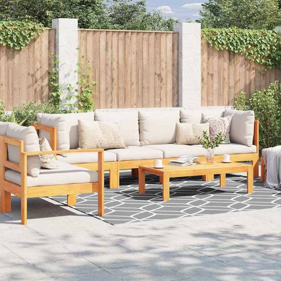 Tapis Carré Extérieur Intérieur en PP Design Moderne Gris et Blanc 300x300 cm – ComfortXL Outdoor Living - Image 1