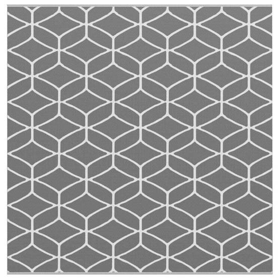 Tapis Carré Extérieur Intérieur en PP Design Moderne Gris et Blanc 300x300 cm – ComfortXL Outdoor Living - Image 2