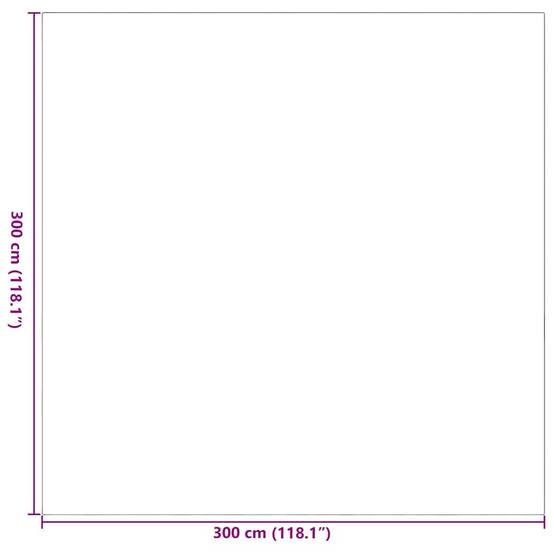 Tapis Carré Extérieur Intérieur en PP Design Moderne Gris et Blanc 300x300 cm – ComfortXL Outdoor Living - Image 7