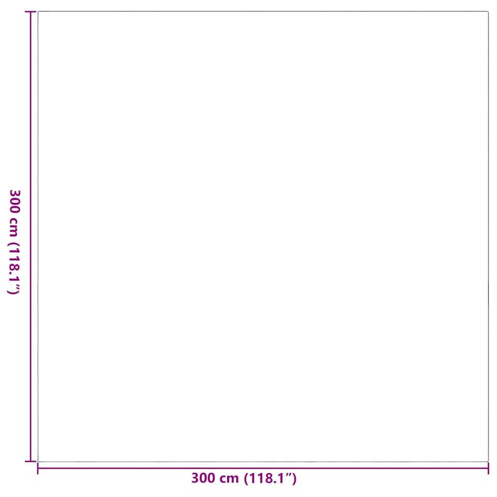 Tapis Carré Extérieur Intérieur en PP Design Moderne Gris et Blanc 300x300 cm – ComfortXL Outdoor Living - Image 7