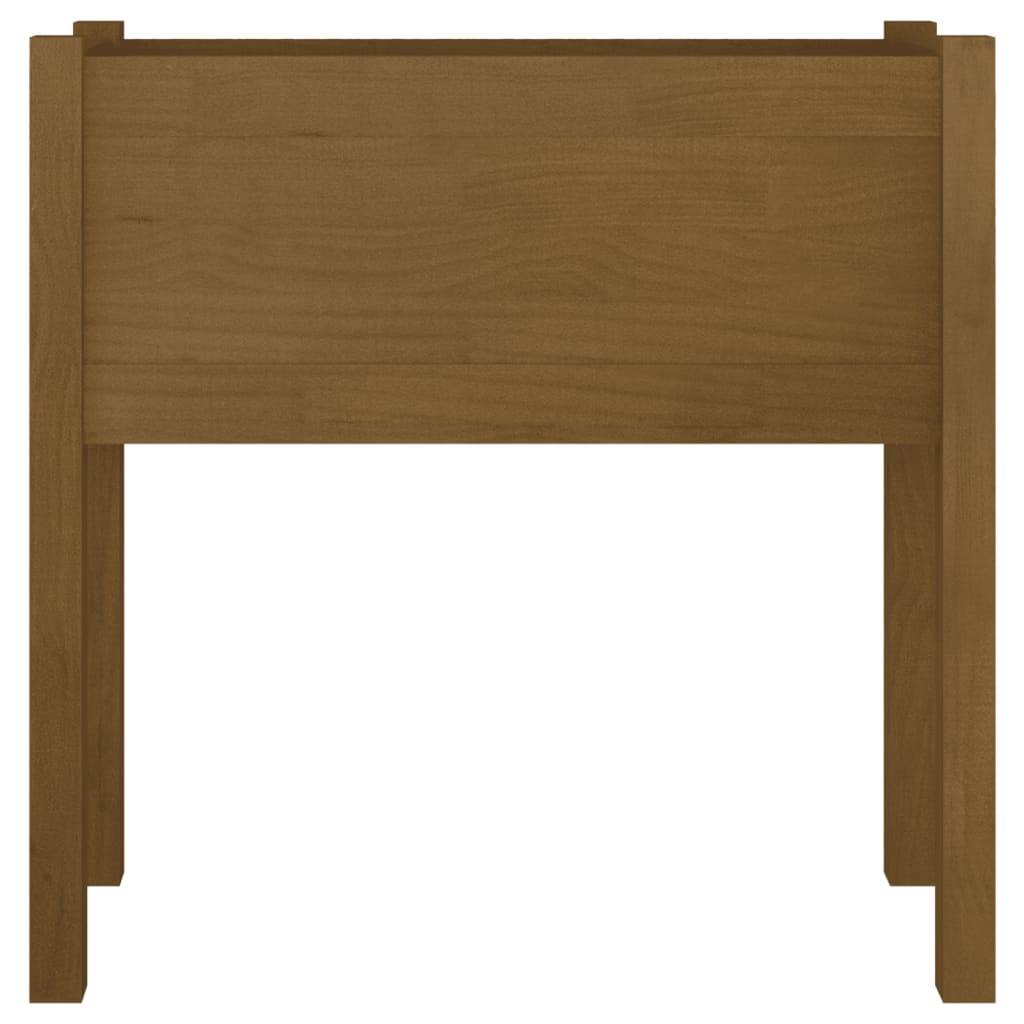 Maison Chic - Jardinière, Bac à fleurs, Pot de fleurs Marron miel 70x31x70 cm Bois de pin massif - Imagen 3