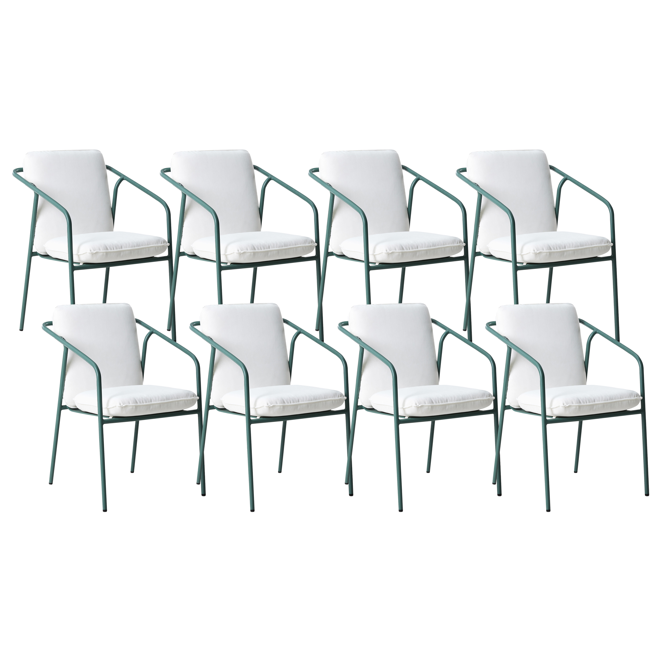 Chaise de jardin Aluminium Vert ASCIANO - Beliani - Image 1