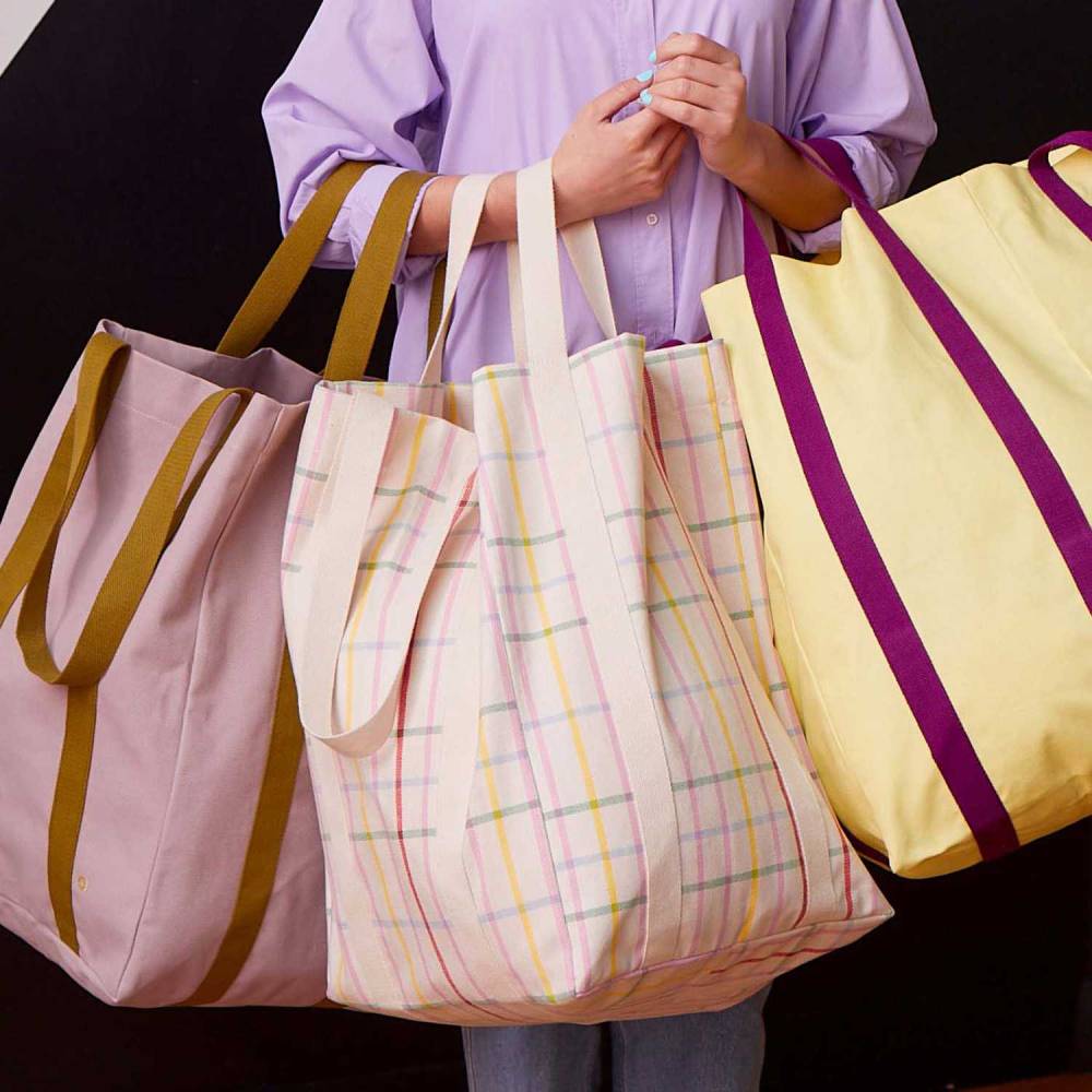 Vivaraise - Maxi sac en coton bio Poppins 48 x 33 x 33 cm - Image 2