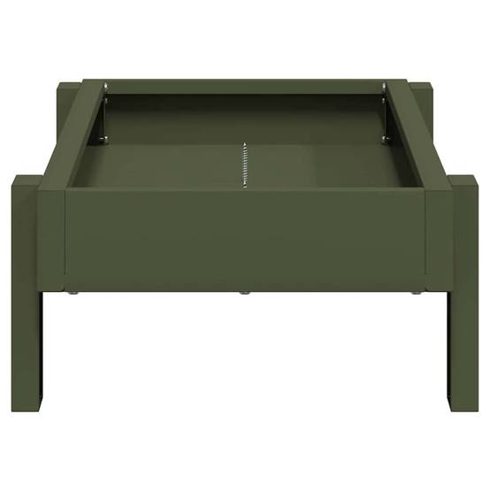 Mangeoire Basse Volaille Métal Jardin Hygiénique 5kg Olive - ComfortXL Outdoor Living - Image 6