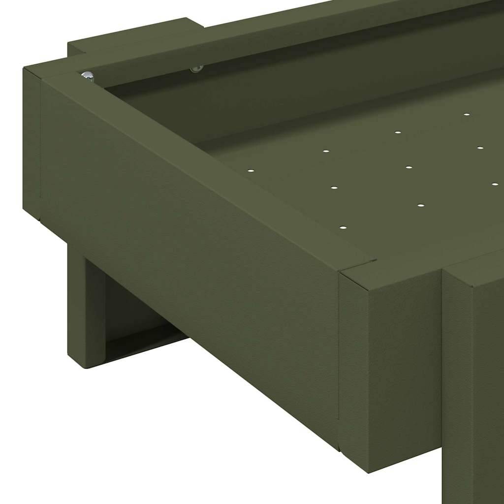 Mangeoire Basse Volaille Métal Jardin Hygiénique 5kg Olive - ComfortXL Outdoor Living - Image 7