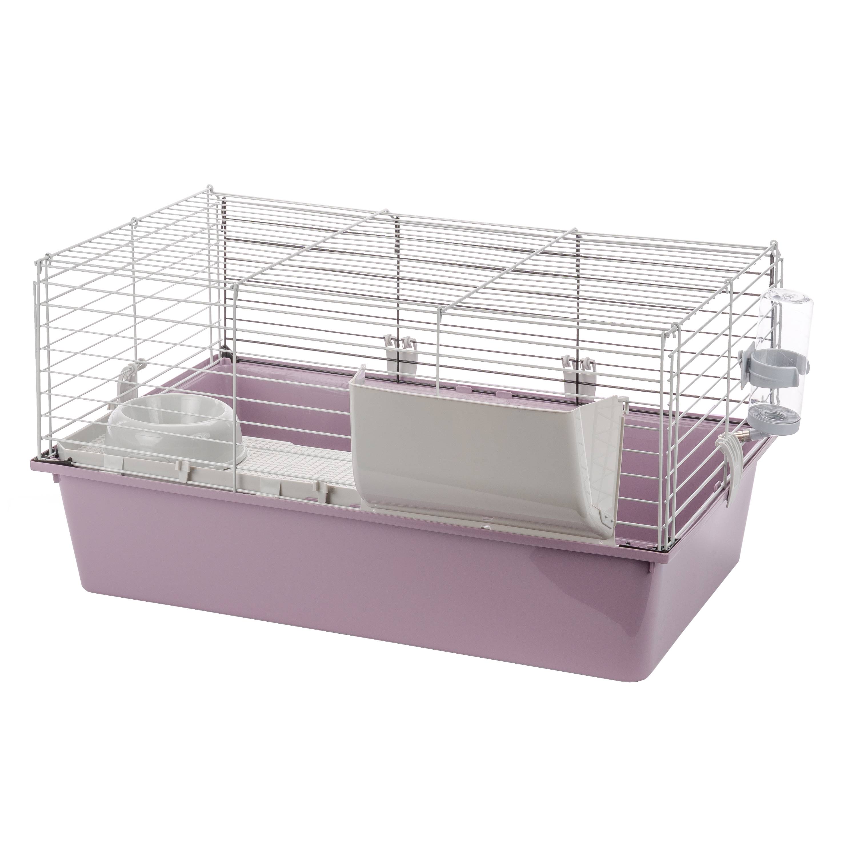 Ferplast - FERPLAST Cage pour Rongeurs GUINEA 70 pour Cochons d'Inde, Cochons d'Inde, en Métal, Accessoires inclus : Mangeoire, Abreuvoir, Maison, Gamelle. - Image 9