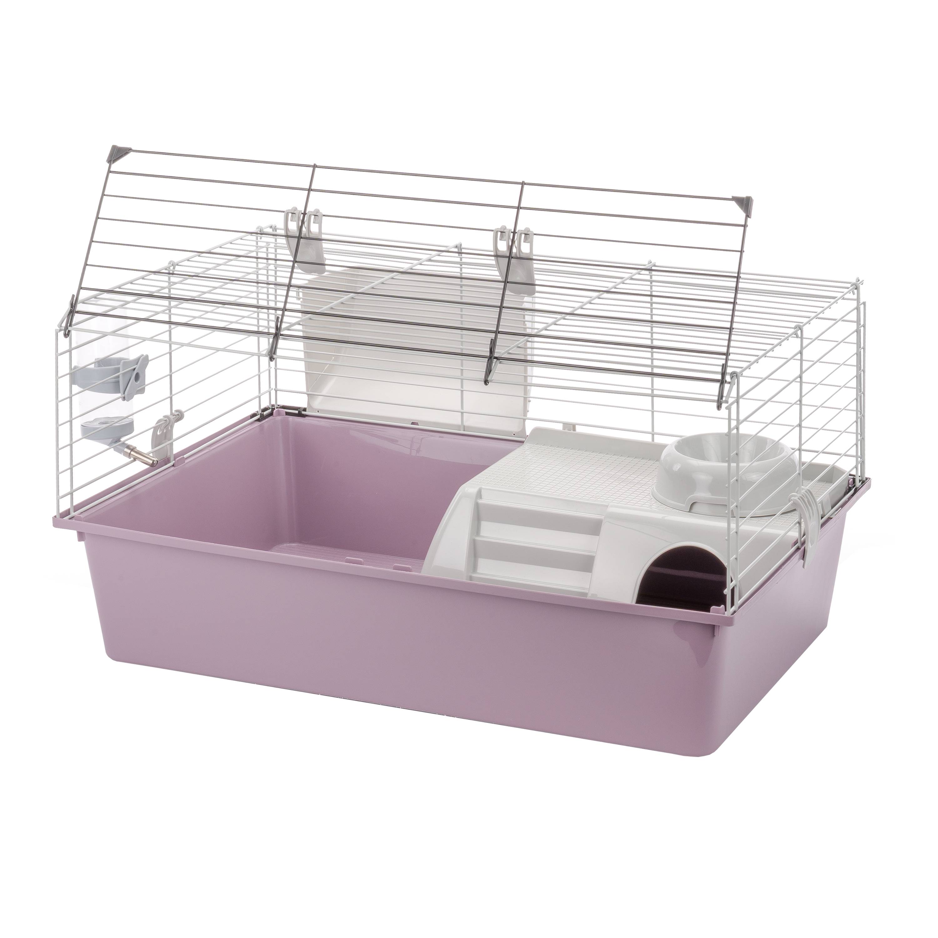 Ferplast - FERPLAST Cage pour Rongeurs GUINEA 70 pour Cochons d'Inde, Cochons d'Inde, en Métal, Accessoires inclus : Mangeoire, Abreuvoir, Maison, Gamelle. - Image 7