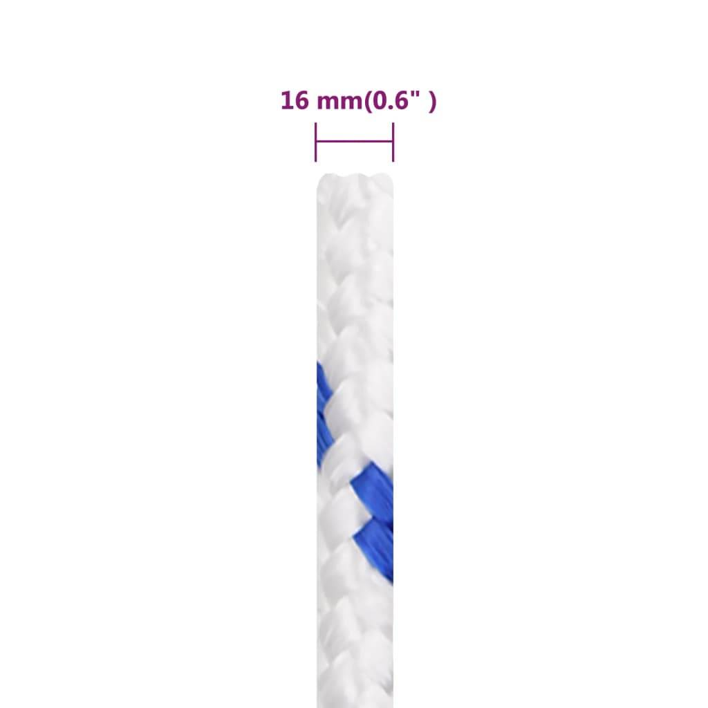 Corde de bateau Blanc 16 mm 100 m Polypropylène Maison Chic - Image 6