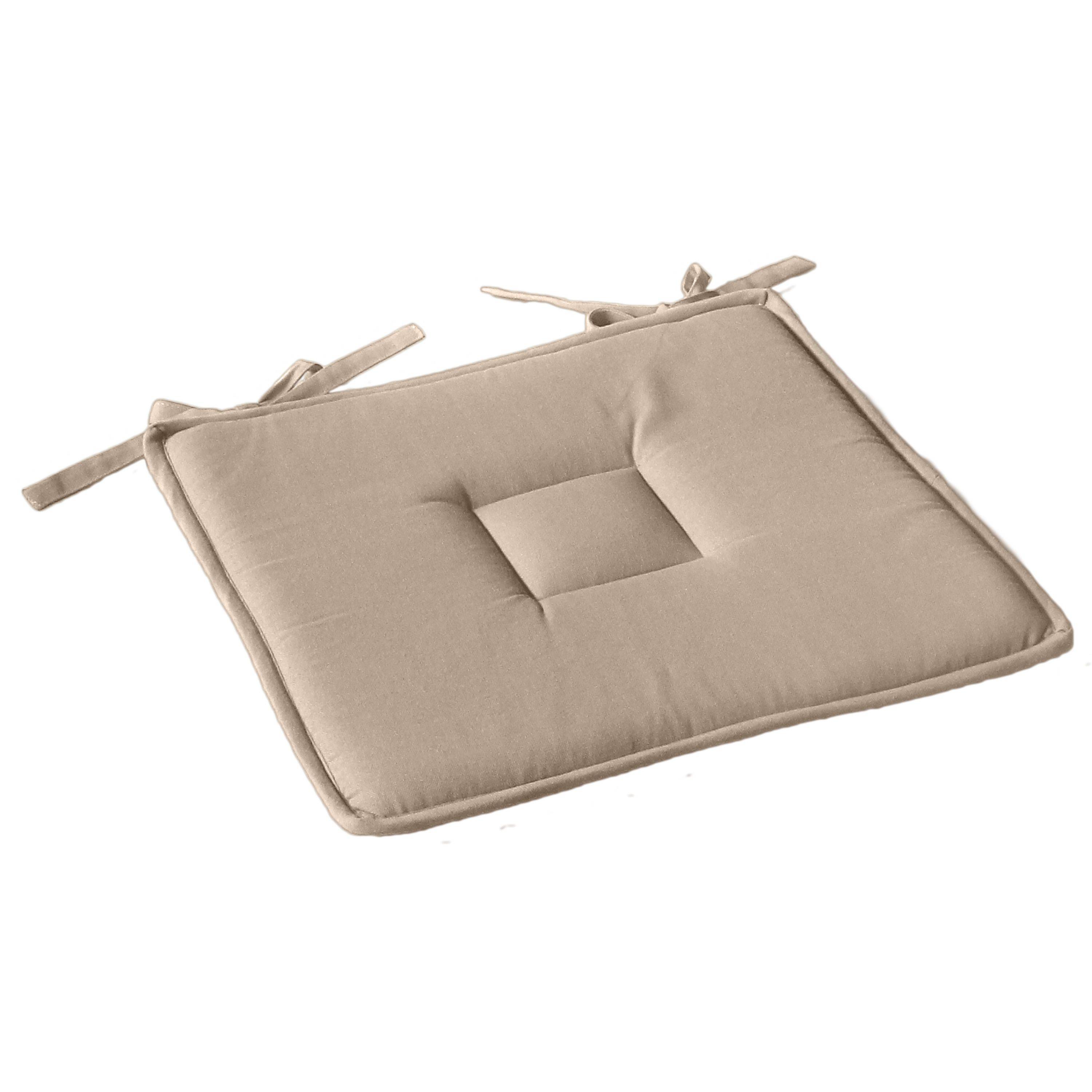 Enjoy Home - Galette de chaise uni effet Bachette - 40 x 40 cm - Enjoy Home - Image 1