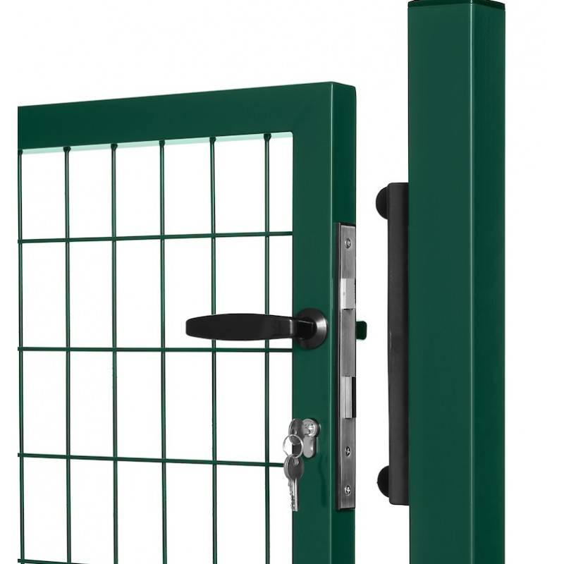 Portillon grillagé en acier galvanisé maille 100 x 50 L 1m20 x 1m50 Vert - Easy Clôture - Imagen 2