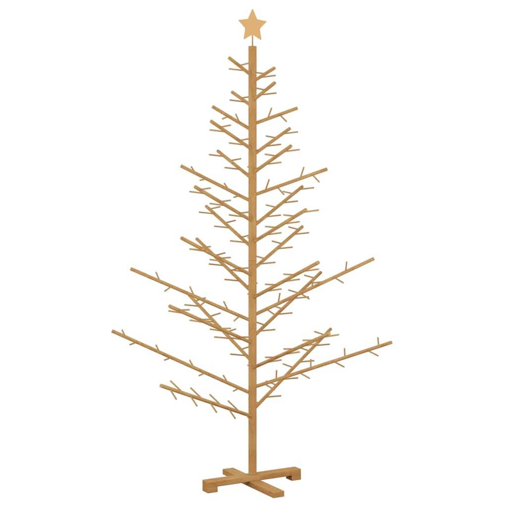 Vidaxl - Arbre de Noël en bois Marron 180 cm Bois de pin massif vidaXL 42018062 - Image 2