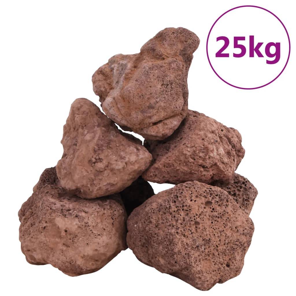 Grandes Roches Volcaniques pour Jardin et Bassin 25 kg Rouge 10-30 cm - ComfortXL Outdoor Living - Image 2