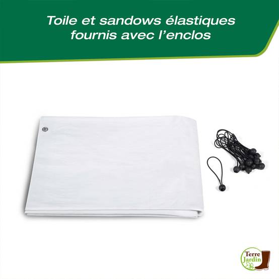 Enclos poulailler - 12M² - Volière extérieure - Parc grillagé - TERRE JARDIN - Image 4