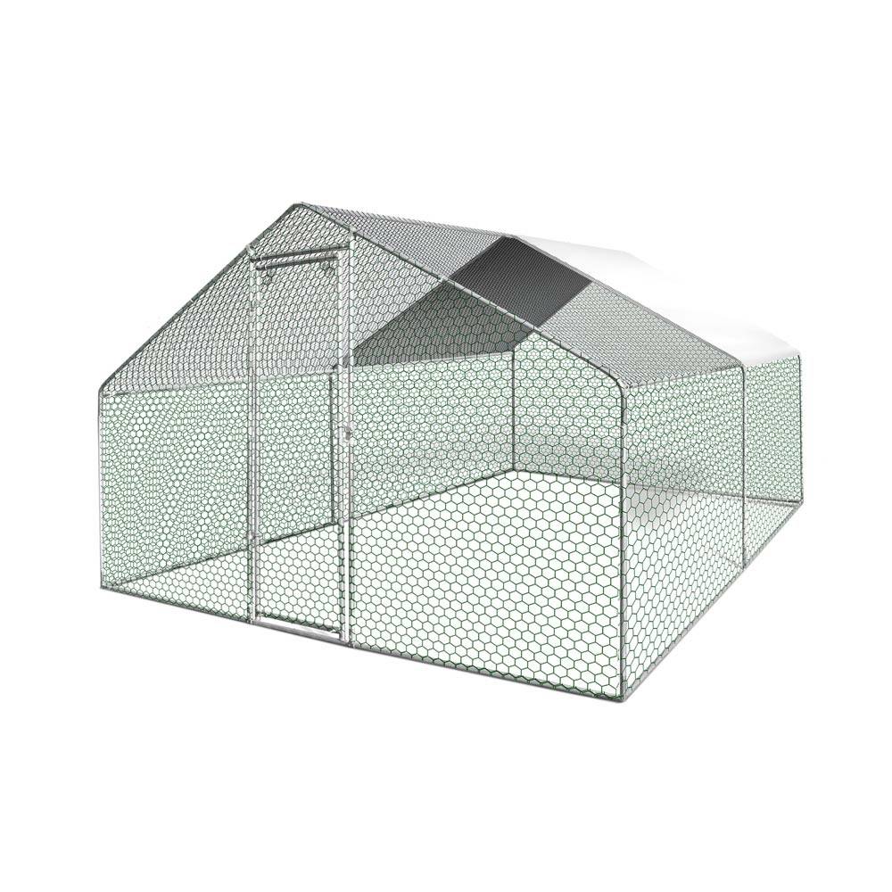 Enclos poulailler - 12M² - Volière extérieure - Parc grillagé - TERRE JARDIN - Image 1