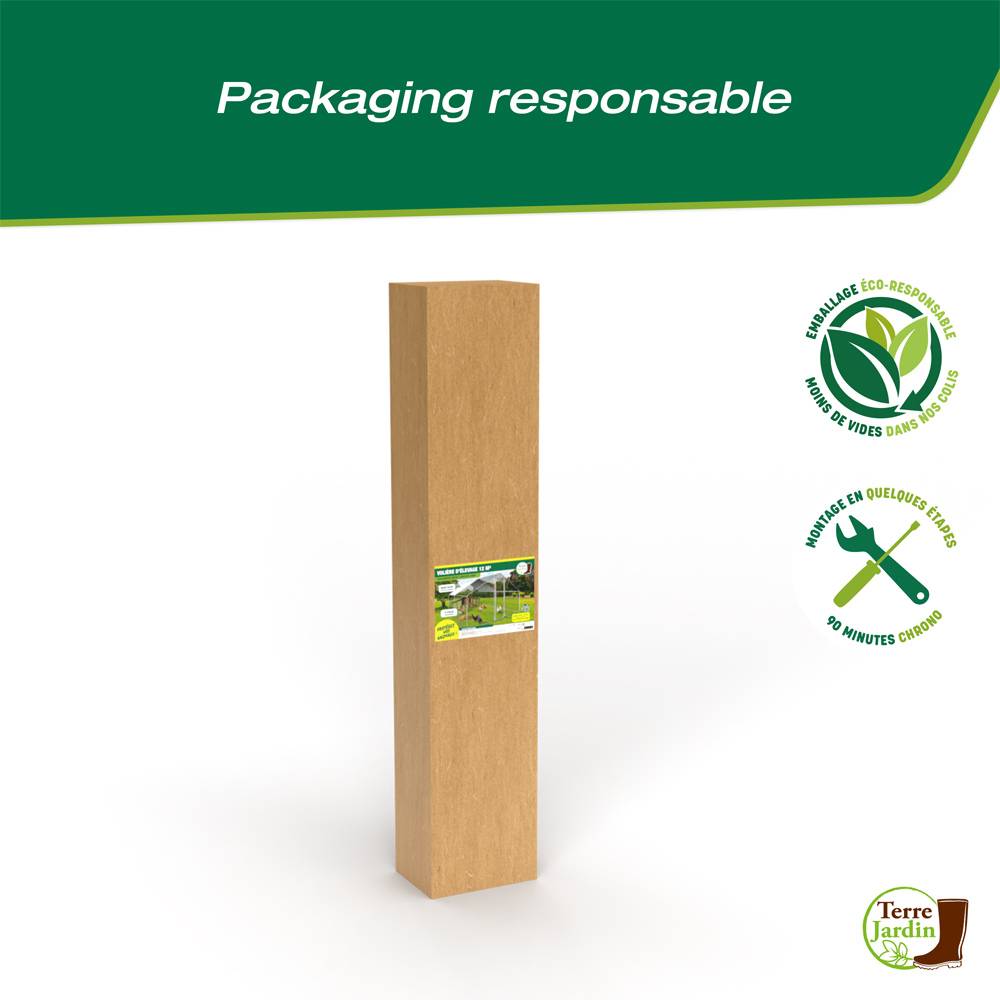 Enclos poulailler - 12M² - Volière extérieure - Parc grillagé - TERRE JARDIN - Image 6