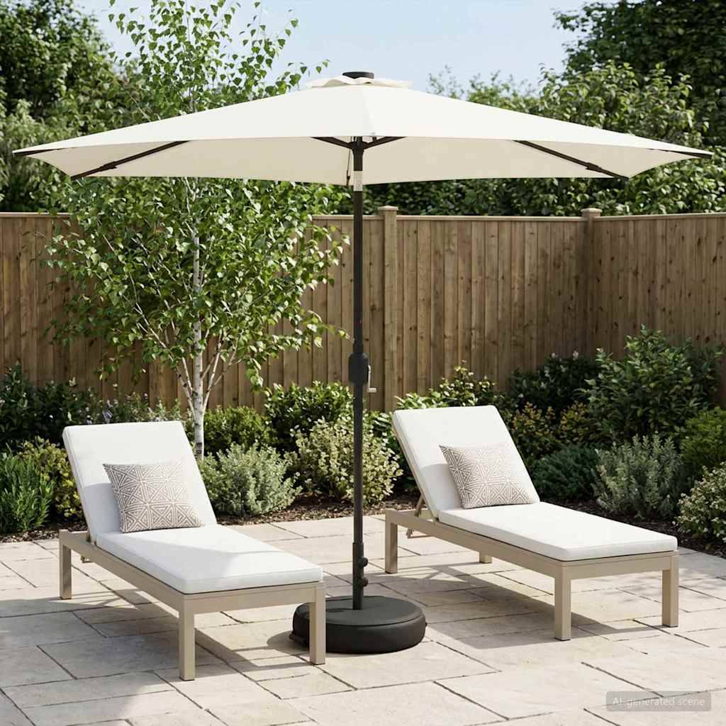 Parasol de jardin polyester crème 296 x 296 x 235 cm - PANGIVO - Image 1