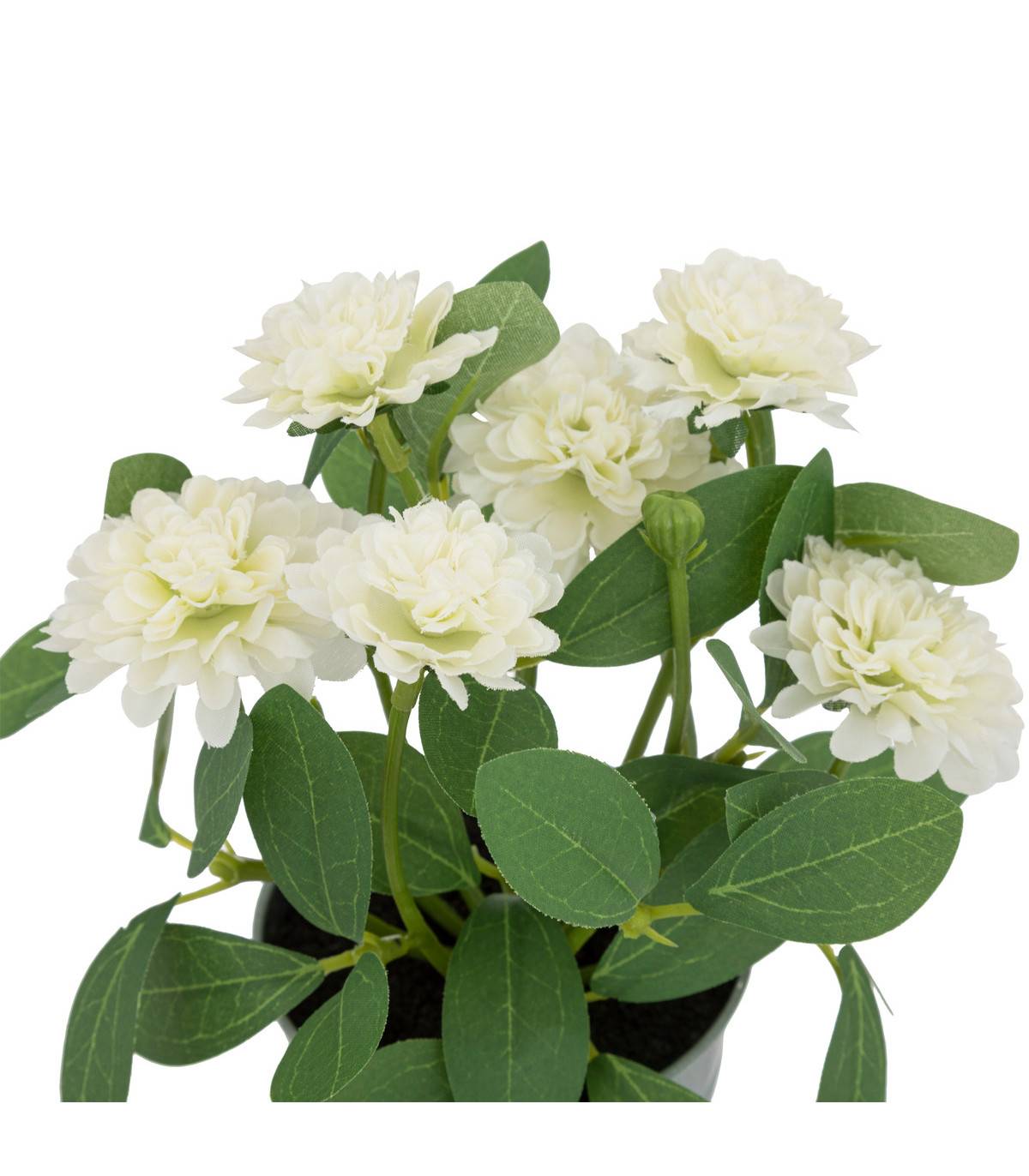 Fleurs artificielles dans un pot en zinc D 15 x H 19 cm - Imagen 2