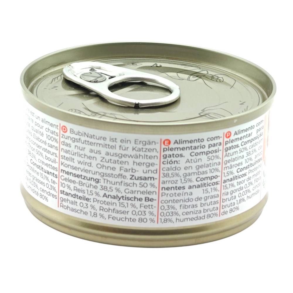 Bubimex - Pâtée en gelée pour chat au thon et aux crevettes Bubimex Bubi Nature - 70 g - Image 5
