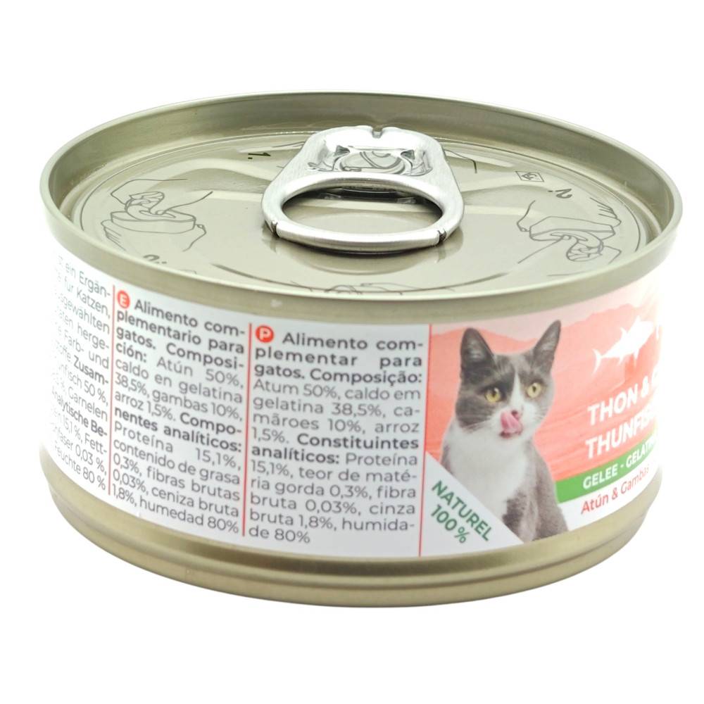 Bubimex - Pâtée en gelée pour chat au thon et aux crevettes Bubimex Bubi Nature - 70 g - Image 6