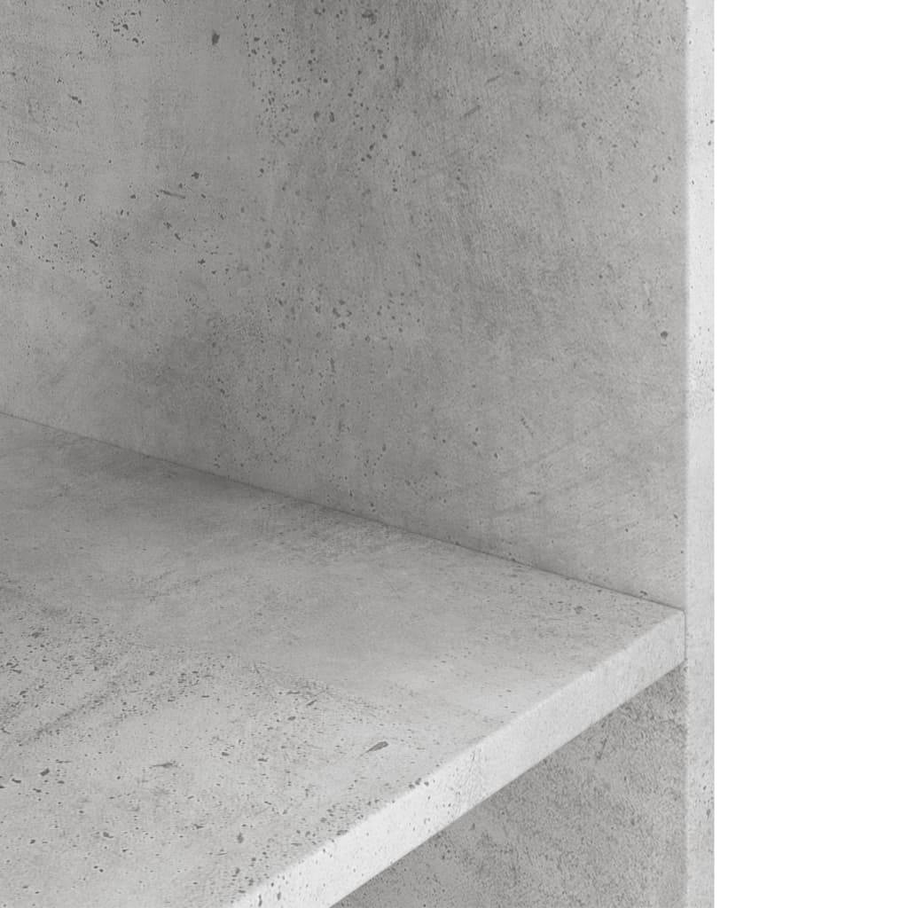 Meuble Aquarium Bois d'Ingénierie Support de Rangement 60x30x60cm Gris Béton - ComfortXL Outdoor Living - Image 6