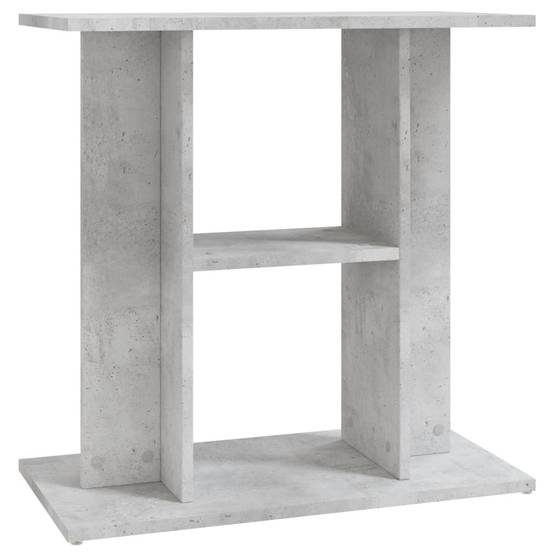 Meuble Aquarium Bois d'Ingénierie Support de Rangement 60x30x60cm Gris Béton - ComfortXL Outdoor Living - Image 2