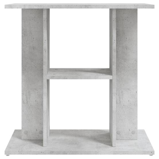 Meuble Aquarium Bois d'Ingénierie Support de Rangement 60x30x60cm Gris Béton - ComfortXL Outdoor Living - Image 4