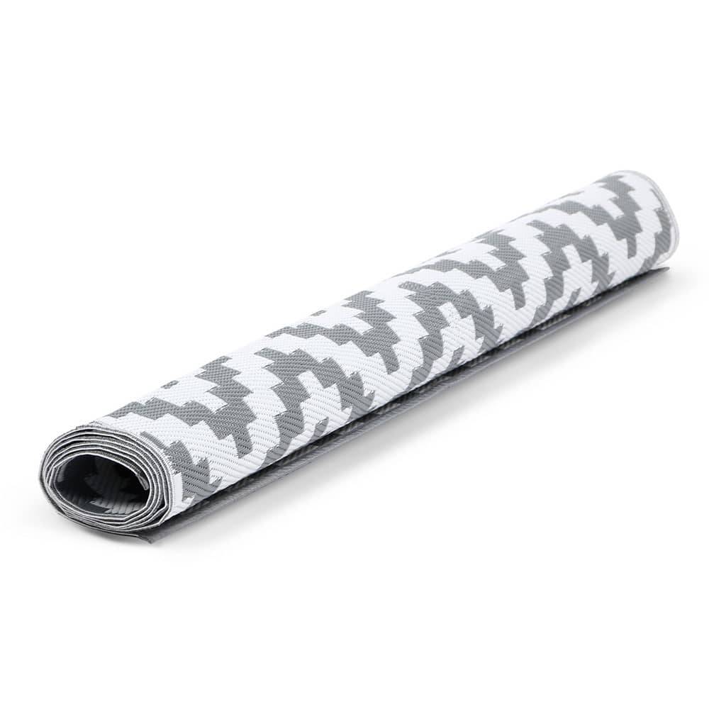 Tapis extérieur rectangulaire réversible 120 x 180 Gris - Image 3