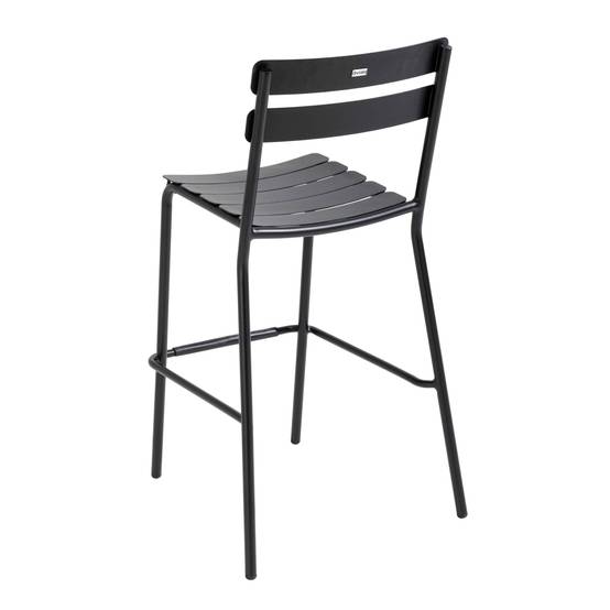 Oviala - Chaise haute de terrasse noire Almada - Oviala - Image 2