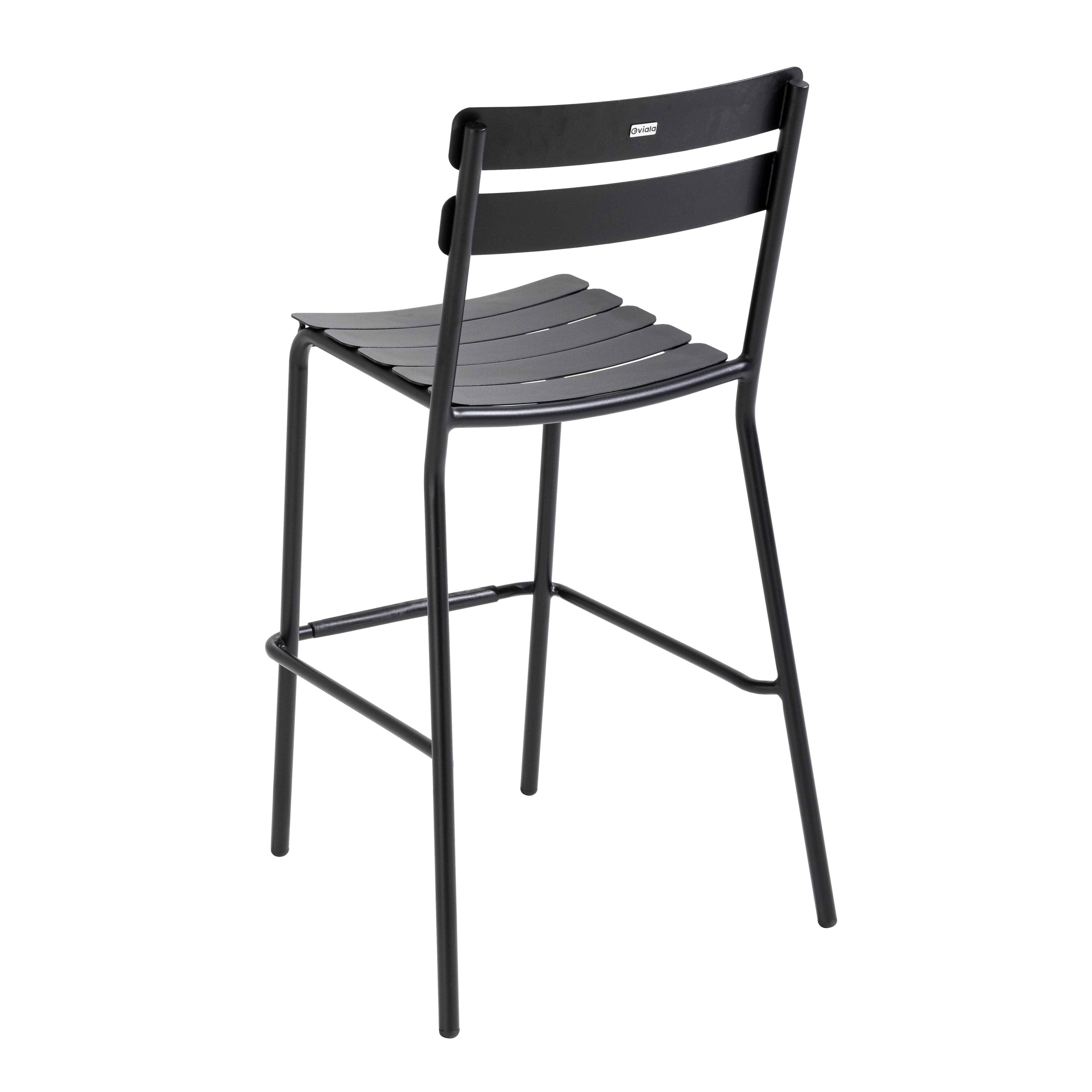 Oviala - Chaise haute de terrasse noire Almada - Oviala - Image 2