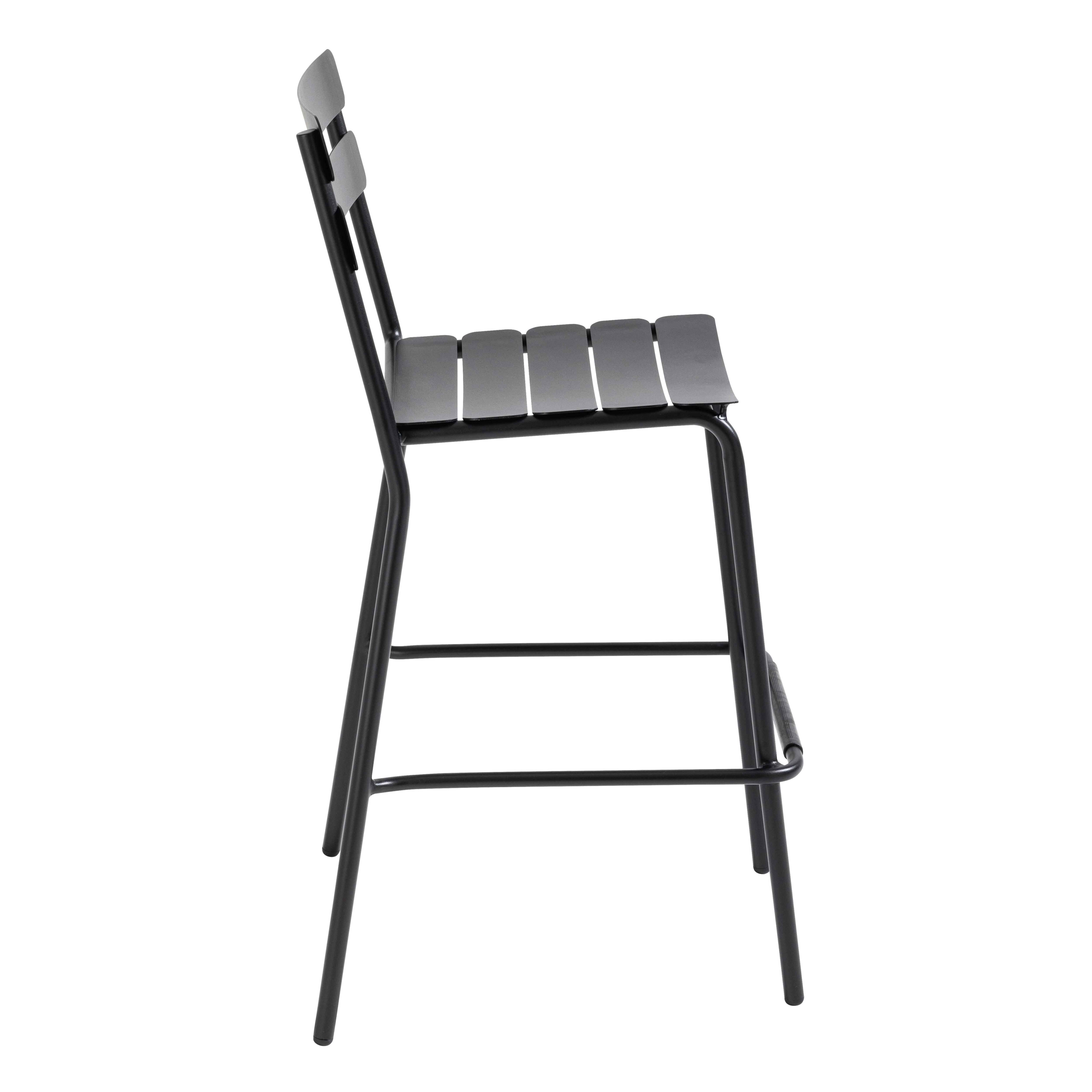 Oviala - Chaise haute de terrasse noire Almada - Oviala - Image 4