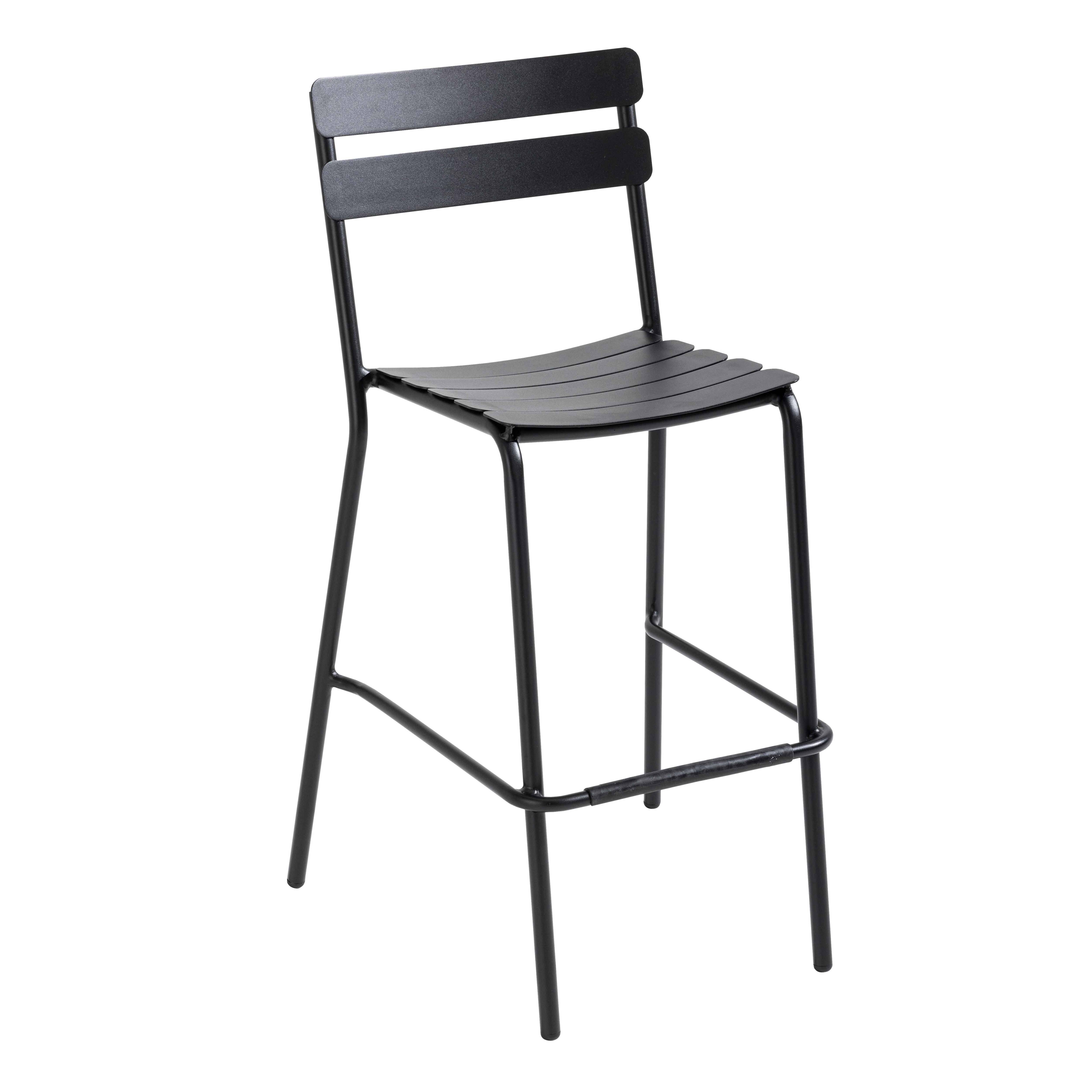 Oviala - Chaise haute de terrasse noire Almada - Oviala - Image 1