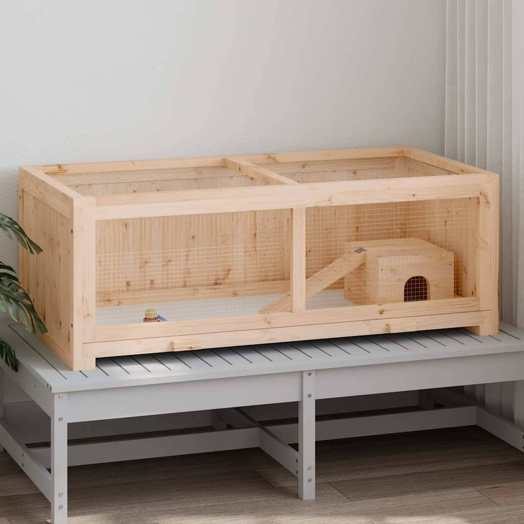 Vidaxl - Cage à hamster 104x52x38 cm bois massif de sapin vidaXL 172383 - Image 2