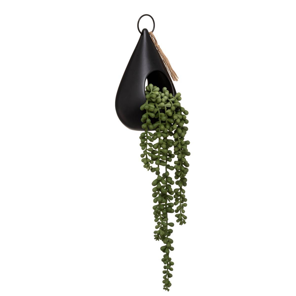 Atmosphera - Plante artificielle suspendue "Tropiques" pot goutte H50cm - Atmosphera Créateur d'intérieur - Imagen 1