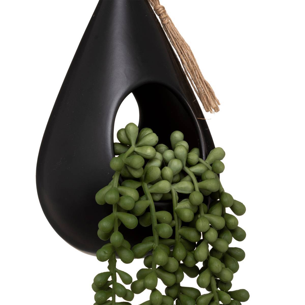 Atmosphera - Plante artificielle suspendue "Tropiques" pot goutte H50cm - Atmosphera Créateur d'intérieur - Imagen 2