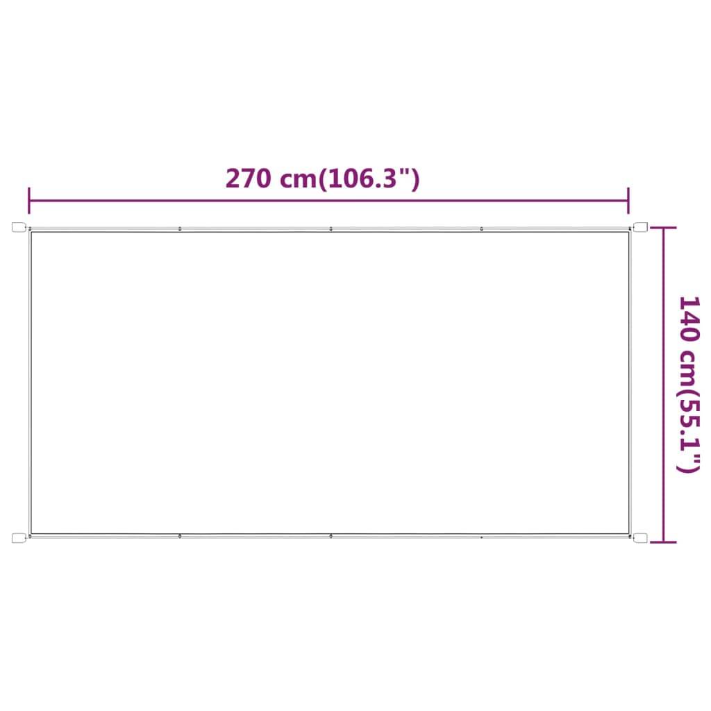 Helloshop26 - Auvent vertical 140 x 270 cm tissu oxford vert clair - Imagen 5