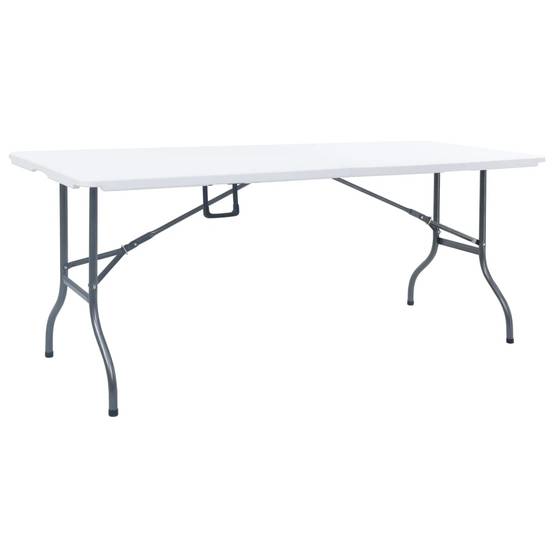 Table de jardin - Table pliable de jardin Blanc 180x72x72 cm PEHD MP763 - Image 2