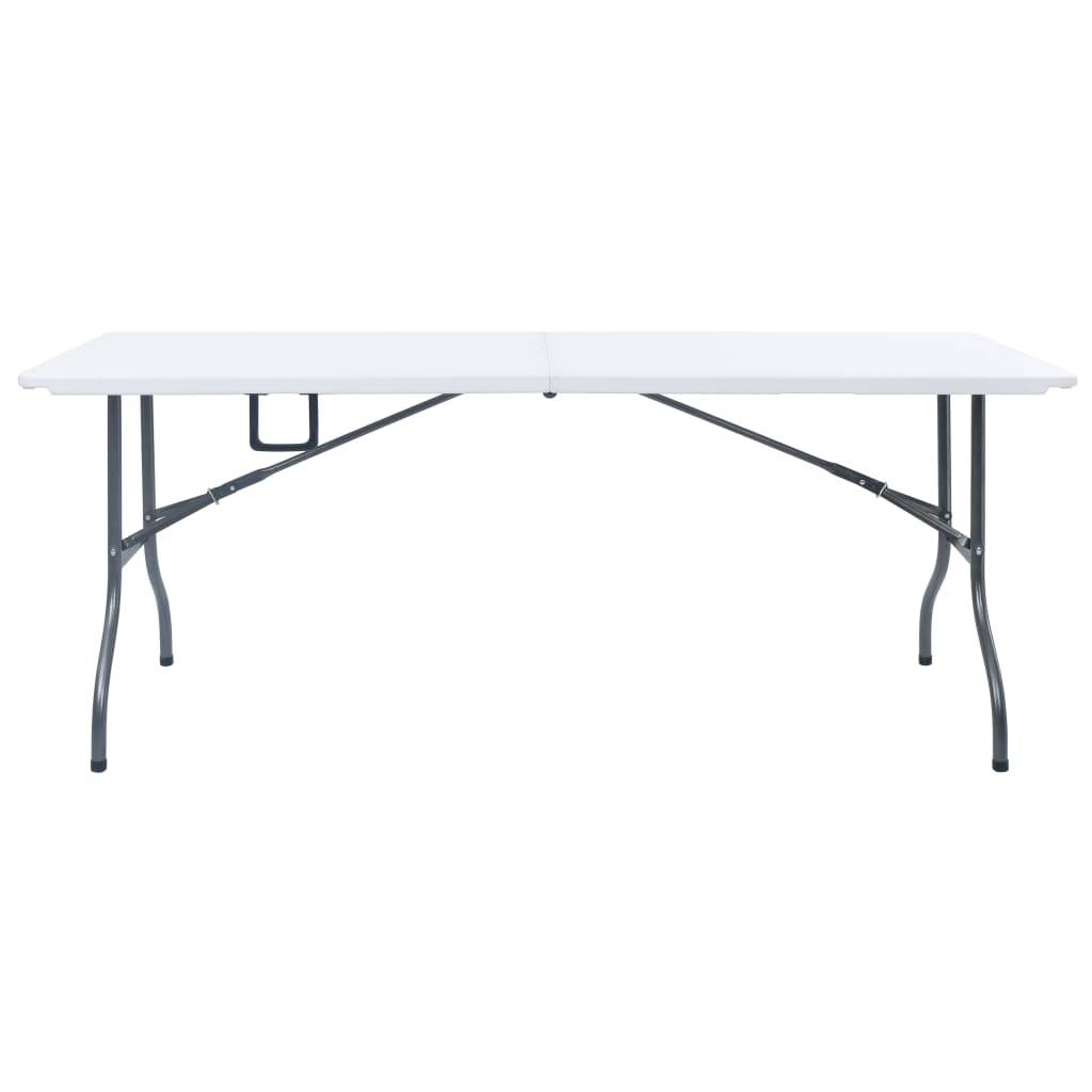 Table de jardin - Table pliable de jardin Blanc 180x72x72 cm PEHD MP763 - Image 1