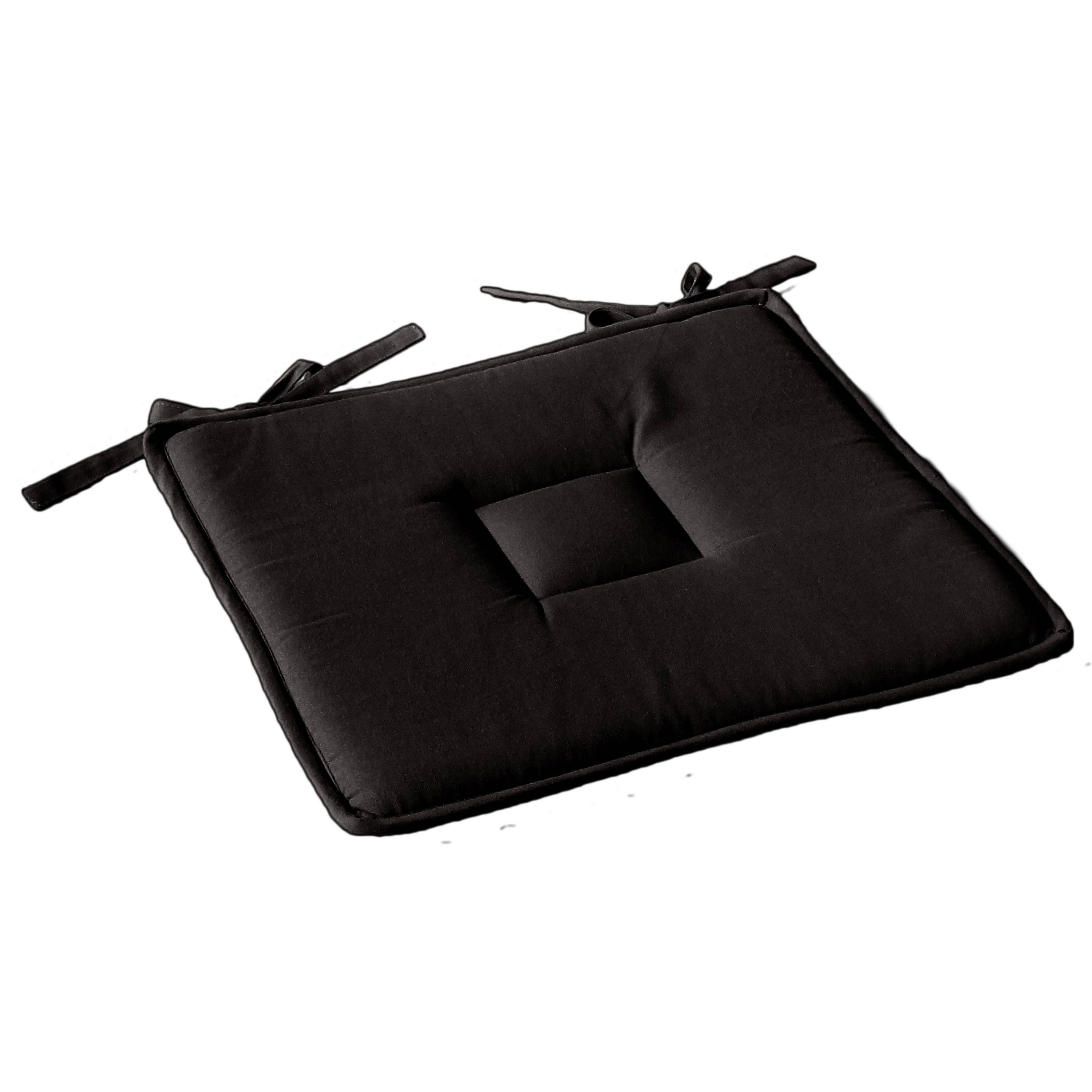 Enjoy Home - Galette de chaise uni effet Bachette - 40 x 40 cm - Enjoy Home