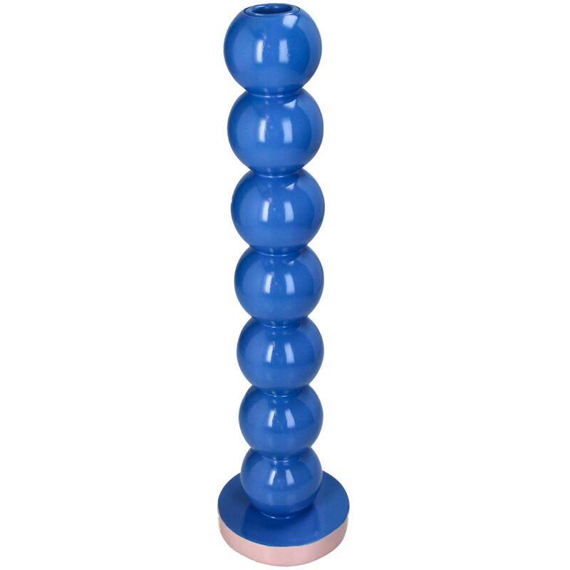 Bougeoir smiley bleu - 36 cm - Image 4