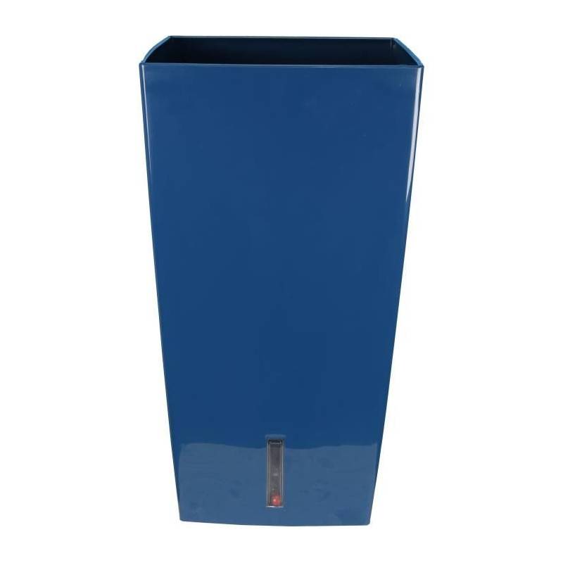 Riss - Bac A Fleurs Carré Riviera Eva New Haut - Plastique - 52x52 Cm - Bleu - Imagen 1